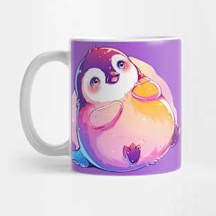 Happy baby penguin with vivid colors Mug